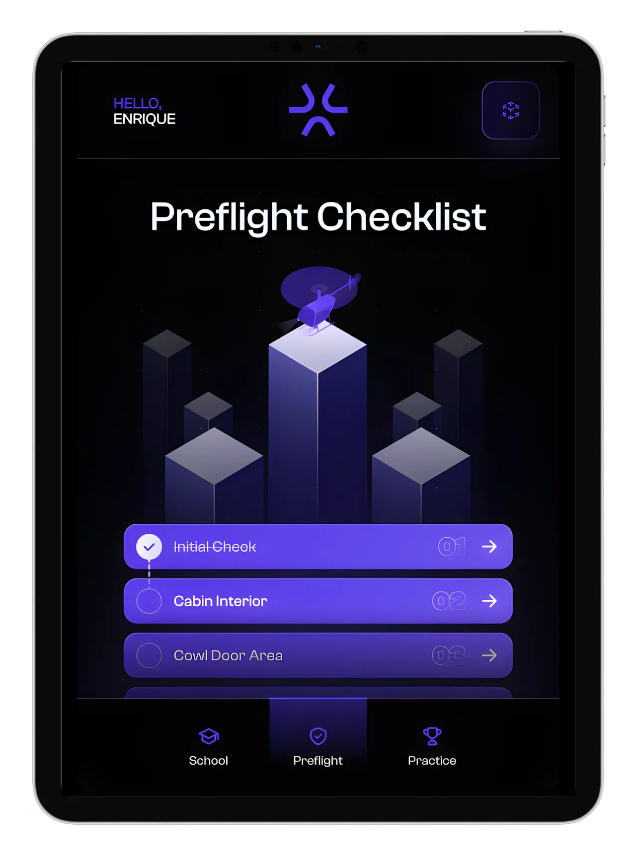 Mauna Loa Helicopter interface screenshot 3